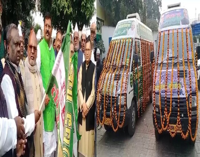 JDU के रथ पॉलिटिक्स के मायने,BJP के साथ साथ दलितों को संदेश देने की कोशिश.