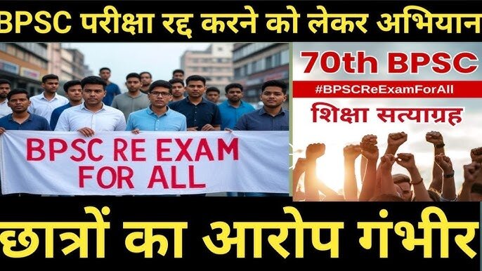 BPSC की पूरी परीक्षा रद्द कराने की मांग, पटना में सत्याग्रह पर बैठे हैं अभ्यर्थी.